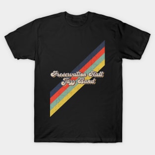 retro vintage color Preservation Hall Jazz Band T-Shirt